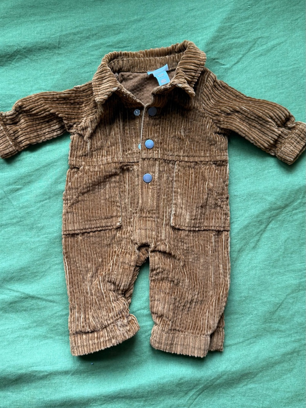 Cat & Jack Brown Corduroy Baby Jumpsuit